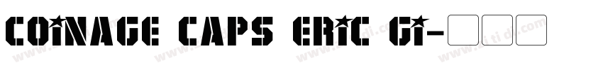 coinage caps eric gi字体转换